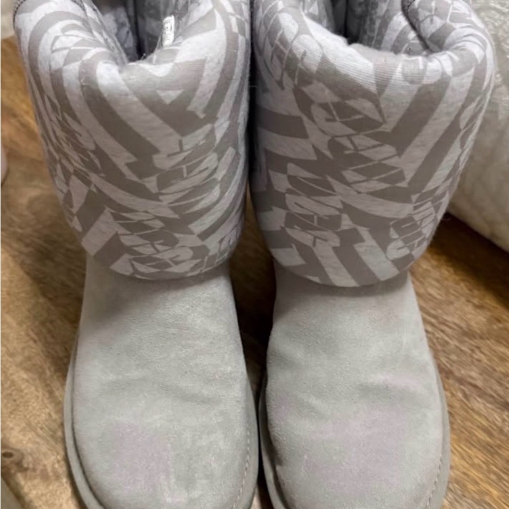 Ugg Gray Patterned Winter Boots - image 3